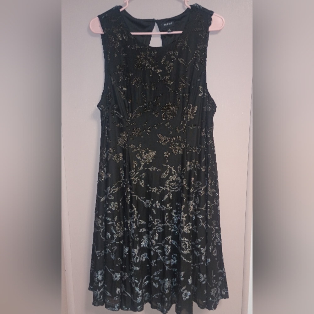 TORRID women's mini black dress 2X